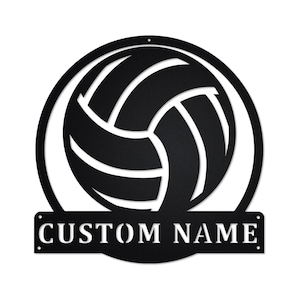 Personalized Volleyball Metal Sign | Volleyball Metal Wall Art | Volleyball Metal wall Decor | Volleyball Lover | Custom Volleyball