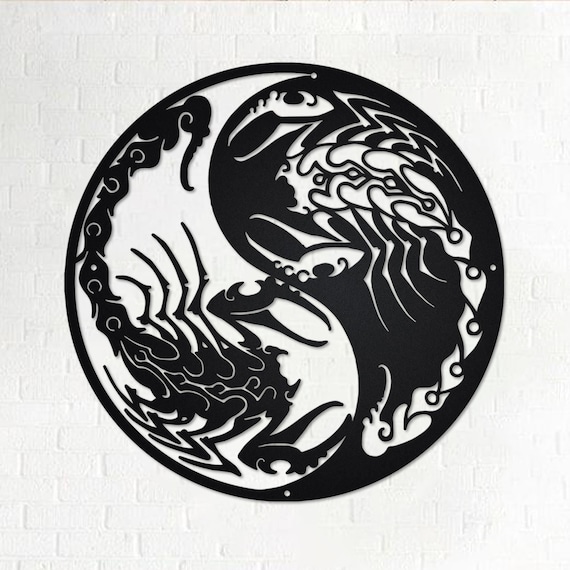Yin Yang Scorpions Metal Wall Art Yin Yang Scorpions Sign - Etsy