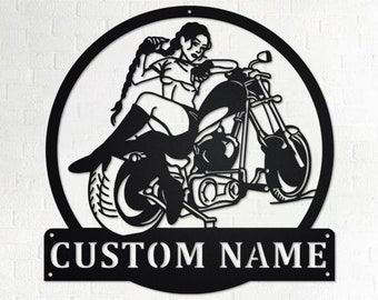 Metal Wall Sign Born To Ride Motorcycle Bike Motor Fanatic Biker Gift Plaque