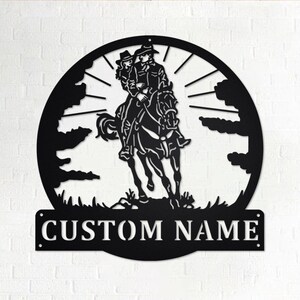 Custom Couple Cowboy Metal Wall Art, Personalized Cowboy Name Sign Decoration For Room, Cowboy Home Decor, Custom Cowboy, Couple Cowboy