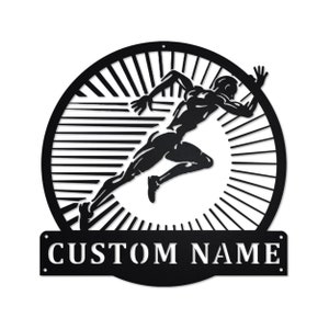 Personalized Running Metal Sign | Running Metal Wall Art | Running Metal wall Decor | Running Lover Gift | Custom Running | Running