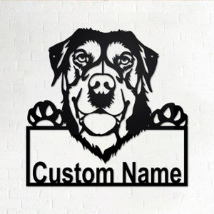 Custom Swiss Mountain Dog Metal Wall Art, Personalized Swiss Mountain Name Sign Decoration For Room, Swiss Mountain Home Decor, Custom Dog