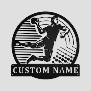 Handball Personalized Monogram Metal Wall Decor | Handball Metal Sign | Handball Metal Art | Handball Lover | Gifts For Handball Lover