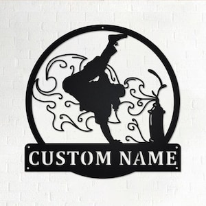 Custom Hip Hop Metal Wall Art,Personalized Hip Hop Name Sign Decoration For Room, Hip Hop Metal Home Decor, Custom Hip Hop, Hip Hop Dance
