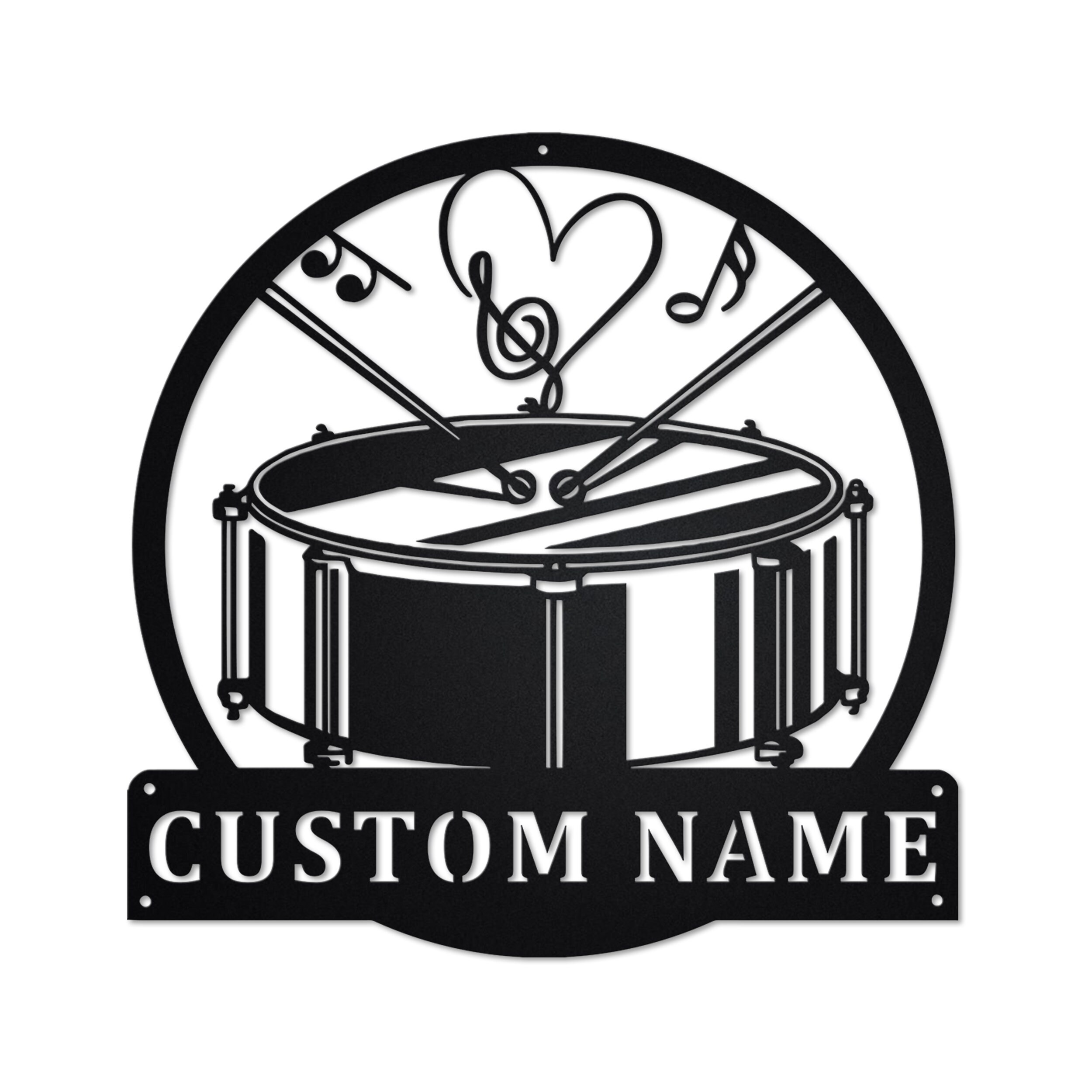 Personalized Snare Drum Metal Sign Snare Drum Metal Wall Art Etsy UK