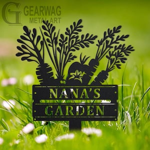 Custom Vegetables Garden Stake, Personalized Metal Garden Sign With Stake, Custom Garden Sign, Gift for Gardener, Garden Decor, Gift for Mom