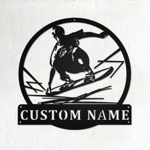 Custom Sandboarding Metal Wall Art, Personalized Sandboarder Name Sign Decoration For Room,Sandboarding Metal Home Decor,Custom Sandboarding