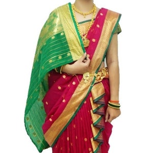 Nine yard top long saree