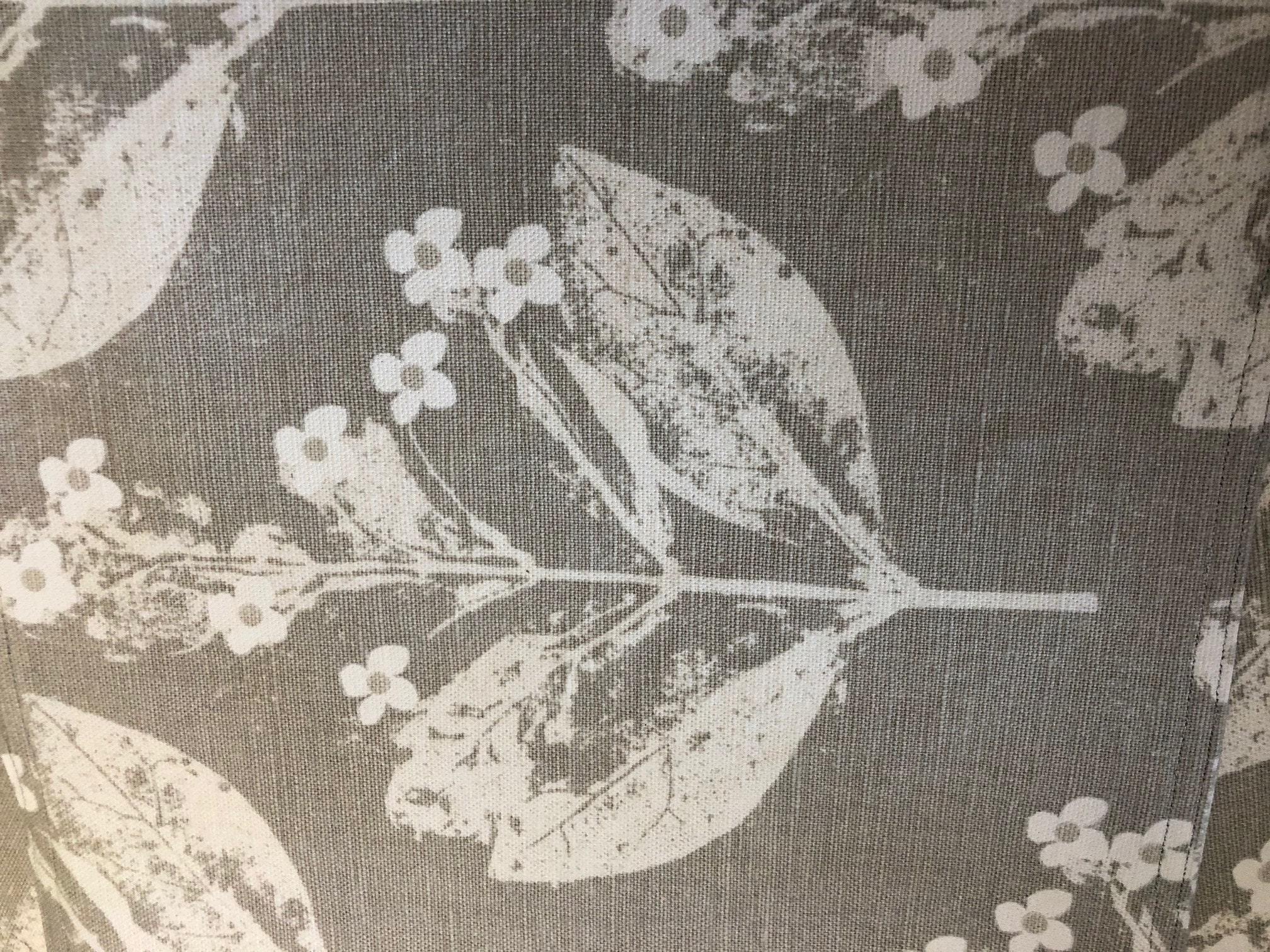 Pack of 4 Placemats Laura Ashley fabric leaves neutral Etsy