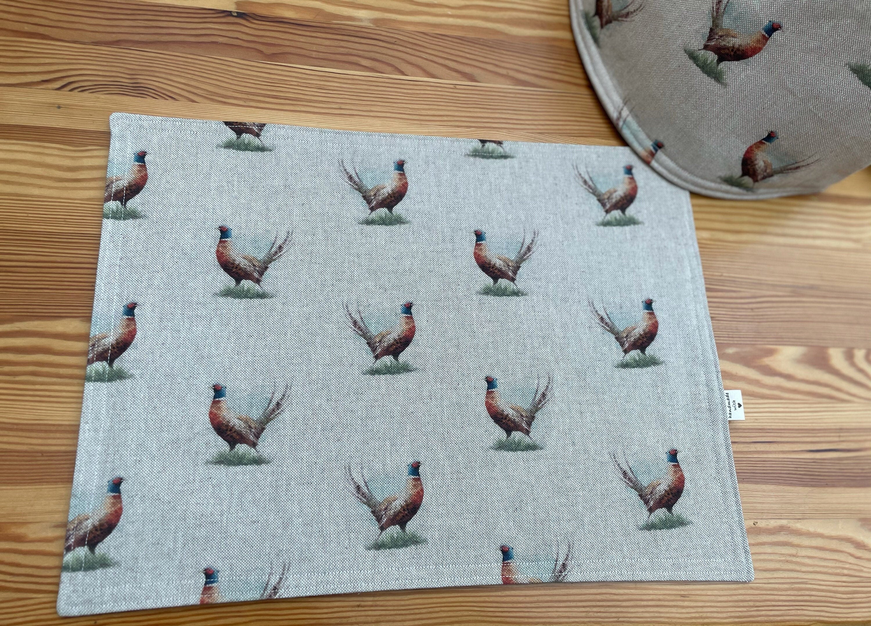 Pheasant Placemats Linen Placemats reversible washable Etsy