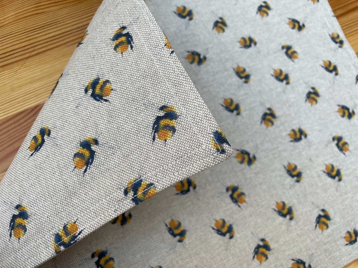 Bumble Bee Placemats Fabric Reversible and washable Etsy