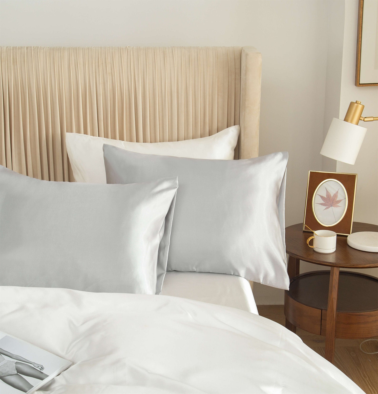 Satin Pillow Case Skin Silk Pillowcases in Housewarming Etsy