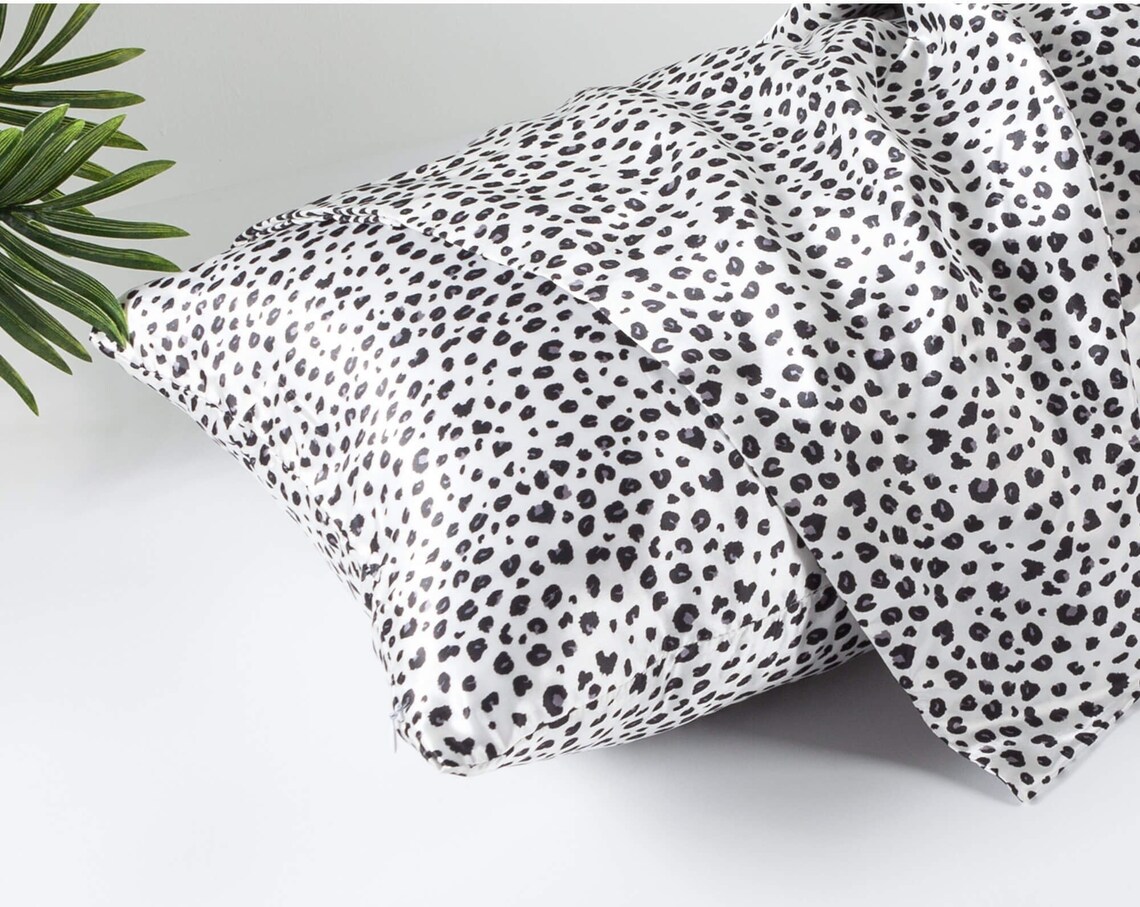 Leopard Pillow Cases Silk Pillowcase Perfect Slip to Etsy