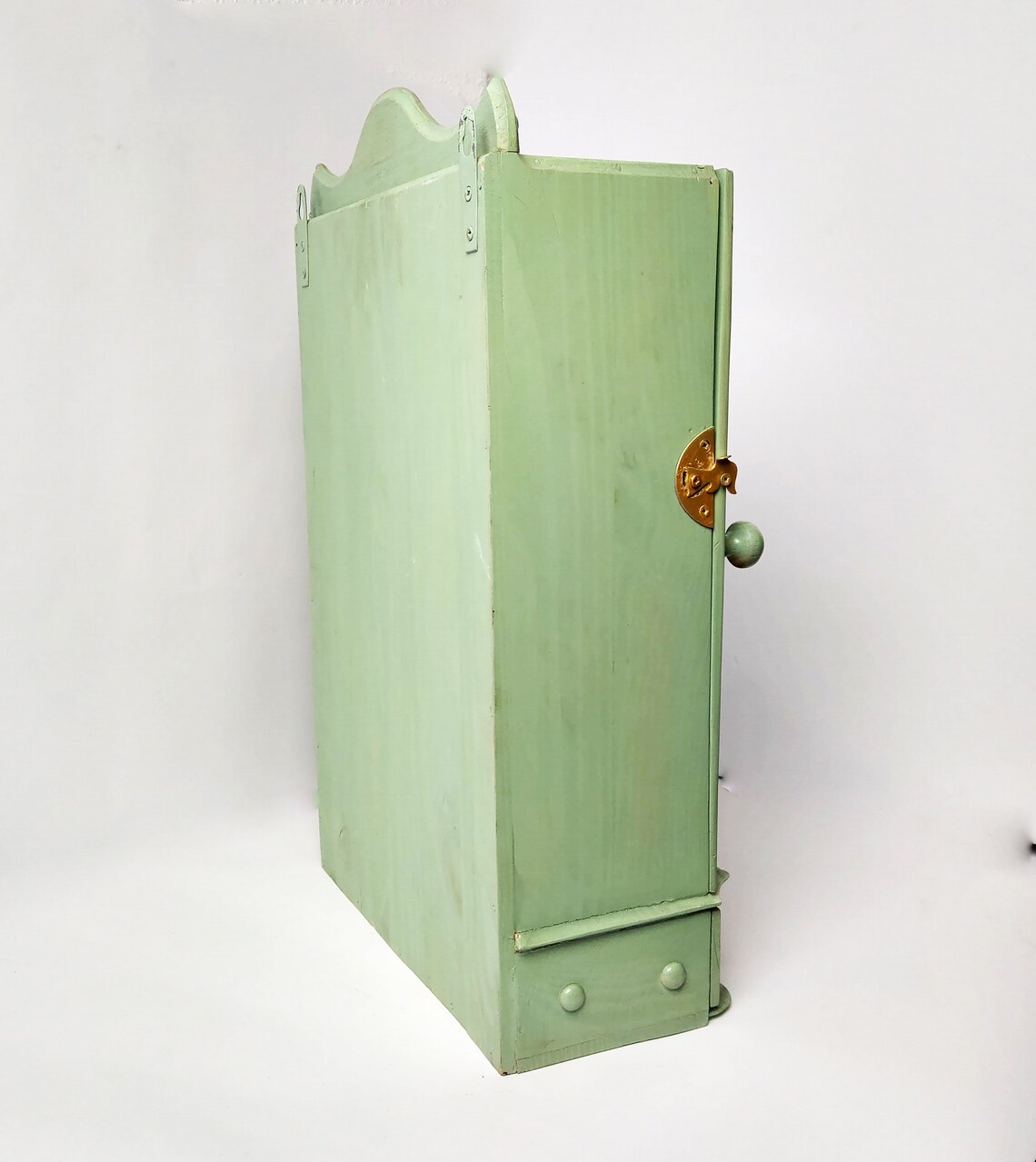 Wooden Handmade Wall Mounted Key Box. Wooden Handmade Locker Etsy UK