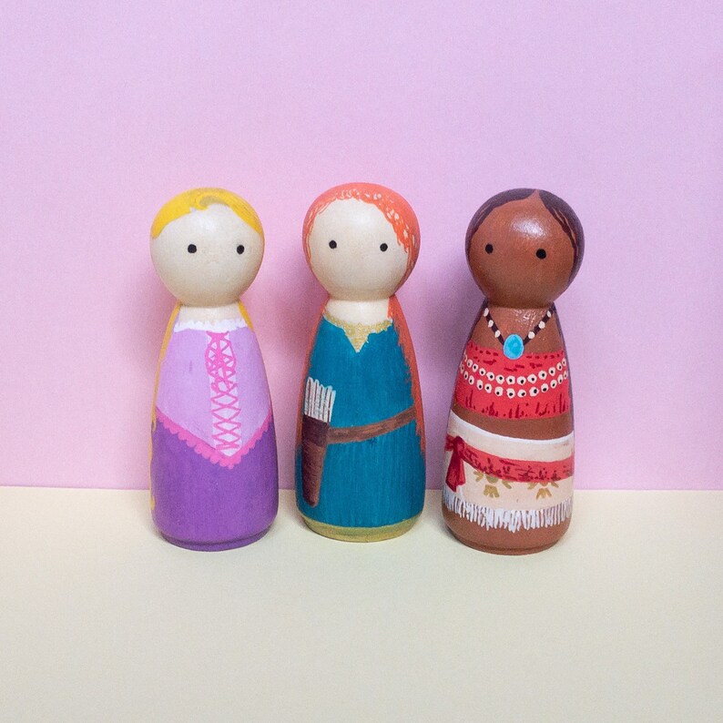etsy wooden peg dolls