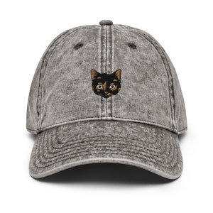 Trendy Tortie Cap, Vintage Cotton Twill Cap, Embroidered Tortoiseshell Cat Baseball Cap Tortie Embroidery Tortie Mom Gifts Tortie Lover Gift