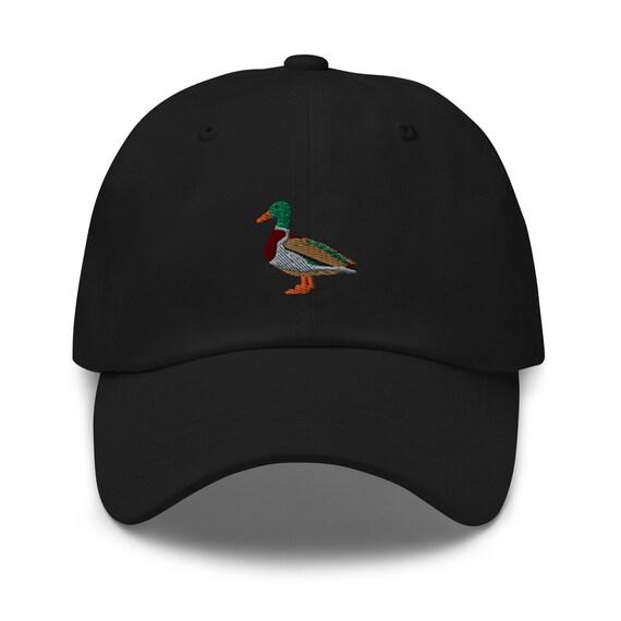 Heritage Pride Colorful Mallard Duck Embroidered Mesh Back Trucker Hat - Adjustable Snapback (One Size)