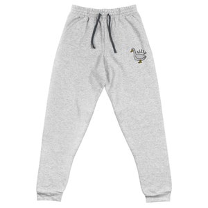Embroidered Silly Goose Joggers, Unisex Jogging Pants, Embroidery, Fun Silly Goose Sweat Pants, Cute Silly Goose Lover Gift, Jogging Pants