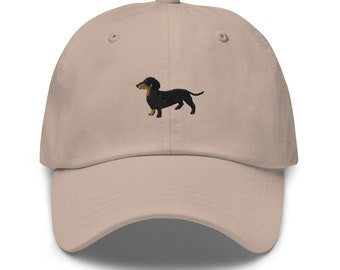 Dachshund Embroidered Baseball Cap, Cute Doxie Dad Hat, Wiener Dog Hat, Dackel Gifts, Dachshund Mom Gift, Dachshund Embroidery, Doxies