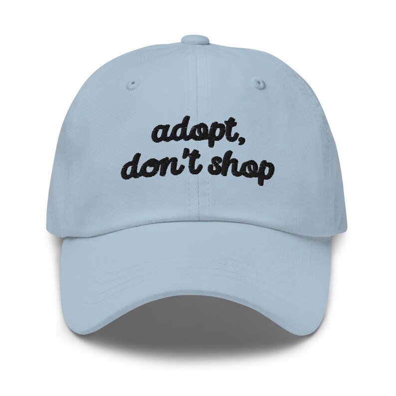 Adopt Dont Shop Baseball Cap, Rescue Dogs Hat, Rescue Cat 6 Panel Dad Hat, Animal Lover Gift, Rescue Volunteer Gifts, Animal Shelter Merch