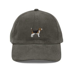 EMBROIDERED Beagle Corduroy Cap, Beagle Vintage Baseball Cap, Beagle Mom Gifts, Cute Dog Mom 6 Panel Hat, Beagle Lover Gift, Dog Dad Cap