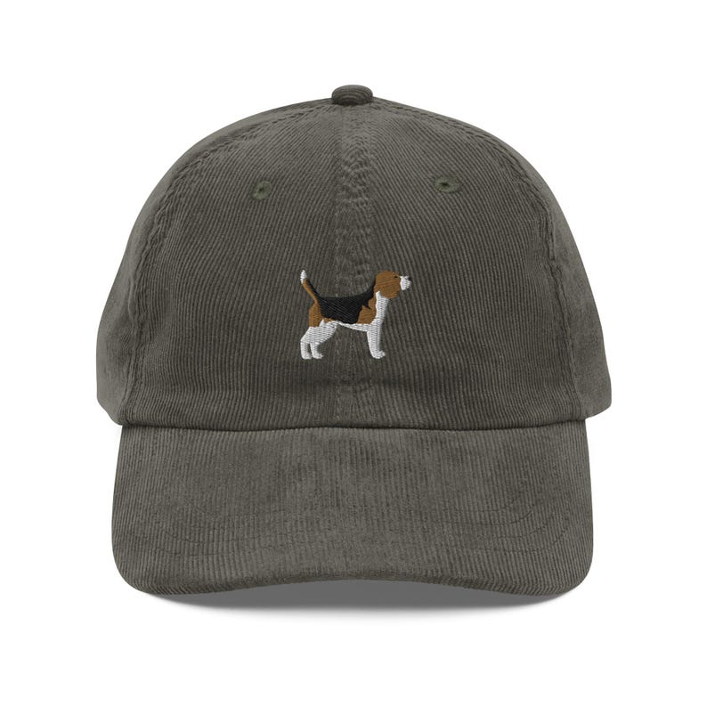 EMBROIDERED Beagle Corduroy Cap, Beagle Vintage Baseball Cap, Beagle Mom Gifts, Cute Dog Mom 6 Panel Hat, Beagle Lover Gift, Dog Dad Cap