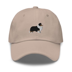 Tricolor Sheltie Cap, Embroidered Shetland Sheepdog Baseball Cap, Sheltie Dad Hat, Shelties, Sheltie Mom Gifts, Sheltie Owner Gifts