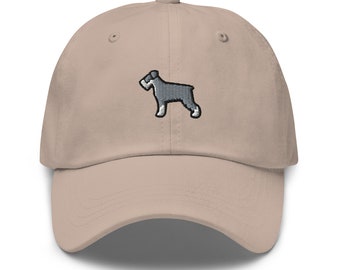 Schnauzer Baseballmütze, Standard Schnauzer Hut, Zwergschnauzer Geschenk, Schnauzer gestickte Mütze, Schnauzer Mama Geschenke, Schnauzer Papa Geschenk
