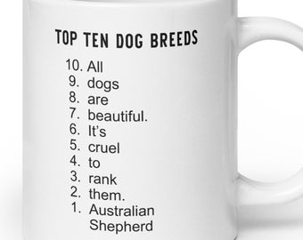 Tazza divertente con pastore australiano, regali divertenti con pastore australiano, regalo per mamma pastore australiano, regali per papà cane australiano, tazze divertenti e sarcastiche con cani