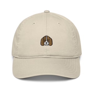 Beagle Embroidered Cap, Organic Beagle Dad Hat, Beagle Mom Hat, Beagle Gifts, Beagles, Beagle Lover Cap, Embroidered Beagle Hat, Beagle Dad
