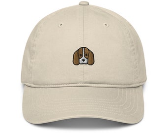 Beagle Embroidered Cap, Organic Beagle Dad Hat, Beagle Mom Hat, Beagle Gifts, Beagles, Beagle Lover Cap, Embroidered Beagle Hat, Beagle Dad