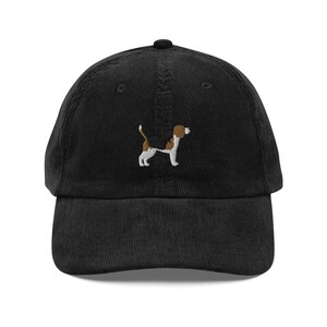 EMBROIDERED Beagle Corduroy Cap, Beagle Vintage Baseball Cap, Beagle Mom Gifts, Cute Dog Mom 6 Panel Hat, Beagle Lover Gift, Dog Dad Cap