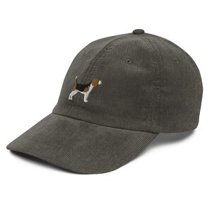 EMBROIDERED Beagle Corduroy Cap, Beagle Vintage Baseball Cap, Beagle Mom Gifts, Cute Dog Mom 6 Panel Hat, Beagle Lover Gift, Dog Dad Cap