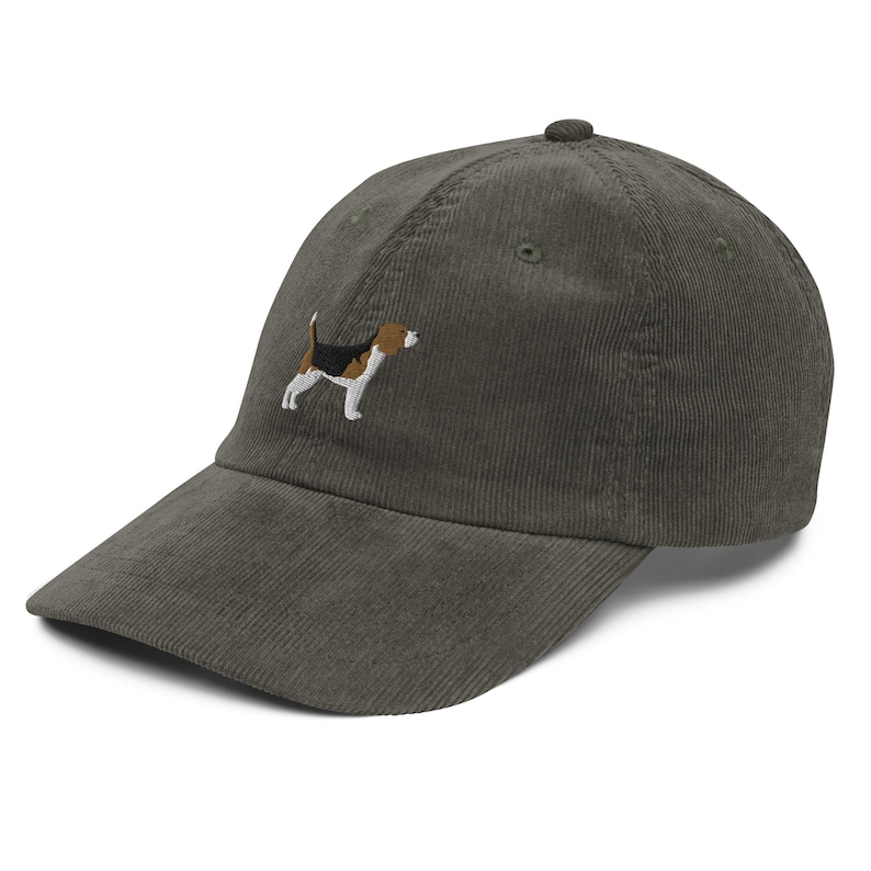 EMBROIDERED Beagle Corduroy Cap, Beagle Vintage Baseball Cap, Beagle Mom Gifts, Cute Dog Mom 6 Panel Hat, Beagle Lover Gift, Dog Dad Cap