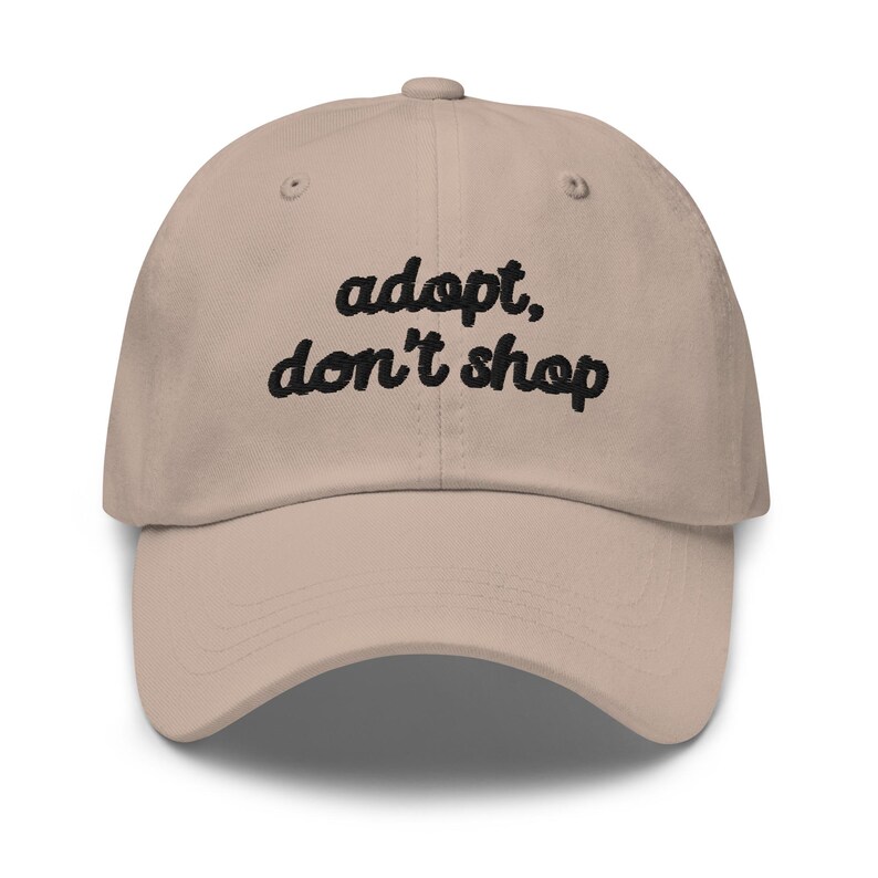 Adopt Dont Shop Baseball Cap, Rescue Dogs Hat, Rescue Cat 6 Panel Dad Hat, Animal Lover Gift, Rescue Volunteer Gifts, Animal Shelter Merch