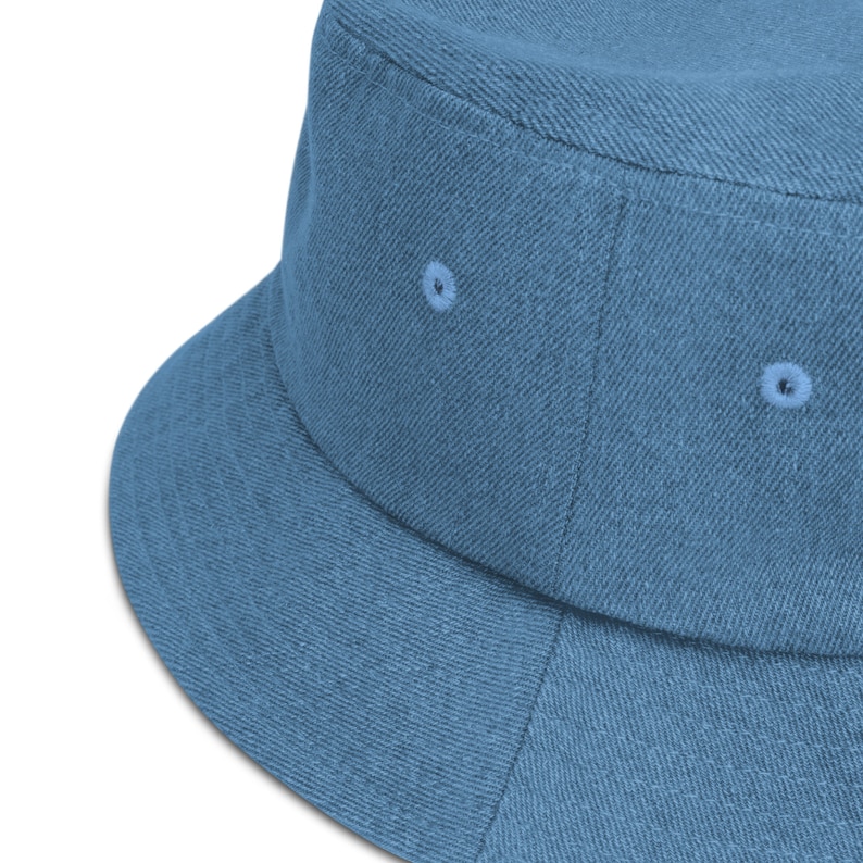 Yorkie Embroidered Bucket Hat, Yorkie Denim Hat, Yorkshire Terrier Hat, Yorkie Mom Gift, Yorkie Gifts, Yorkie Terrier Bucket Hat, Yorkies image 3