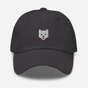 White Shiba Hat, Shiba Inu Embroidered Hat, Shiba Baseball Cap, Jindo Embroidered Cap, Jindo Mom Gift, Shiba Mom Gift, Shiba Gifts, Jindos