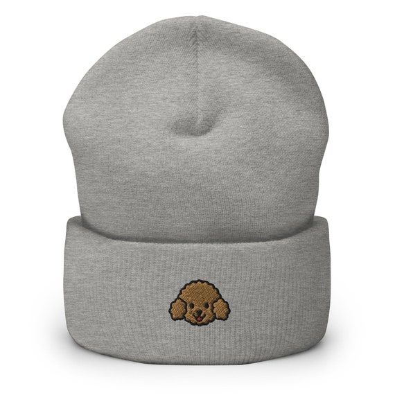 Miniature Poodle Embroidered Beanie, Poodle Cuffed Beanie Hat, Poodle Mom Gift, Poodle Dad Beanie, Maltipoo Beanie, Mini Poodle Hat, Poodle