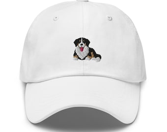 Bernese Mountain Dog, Bernese Mountain Dog Hat, Bernese Mountain Dog Embroidery, Bernese Mountain Dog Mom Gifts, Bernese Mountain Dog Dad