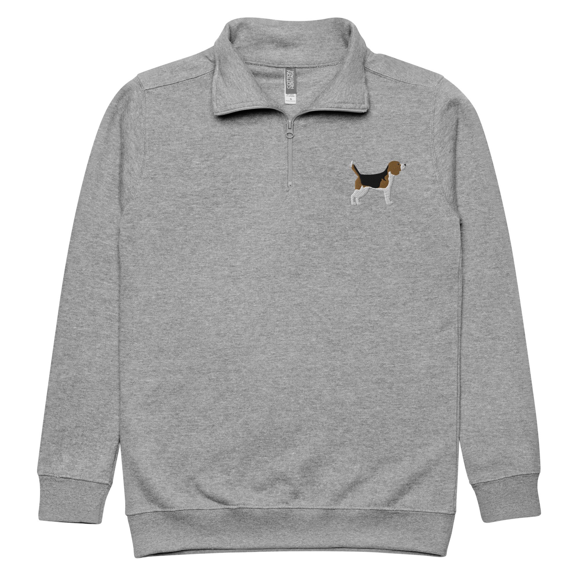 ★HOODHOOD★ beagle logo hood gray unisex-heavy-blend-hoodie-sand