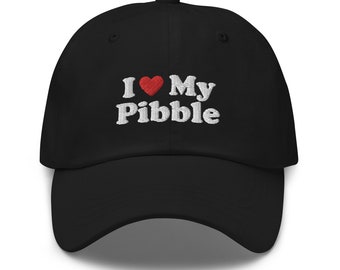 Retro Pitbull Cap, Cute Pit Bull Mom Embroidered Baseball Cap, Vintage Style Dad Hat, Pittie Mama, Pibble Mama,  Pitbulls, American Bully