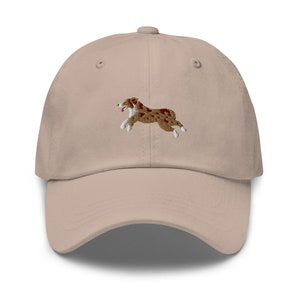 Red Merle Australian Shepherd Embroidered Baseball Cap, Aussie Shepherd Dad Hat, Red Merle Aussie Mom Gifts, Red Aussie Shepherd Dad Gifts