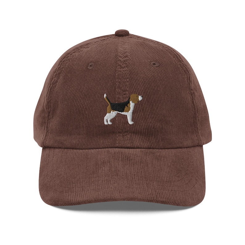 EMBROIDERED Beagle Corduroy Cap, Beagle Vintage Baseball Cap, Beagle Mom Gifts, Cute Dog Mom 6 Panel Hat, Beagle Lover Gift, Dog Dad Cap