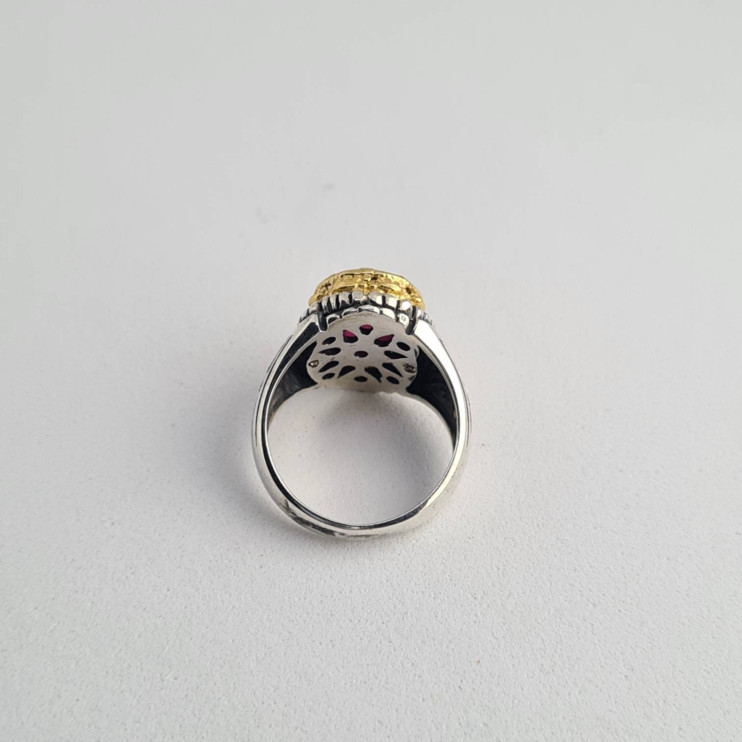 Ruby Ring in Sterling Silver 925 Handmade Byzantine Ring | Etsy