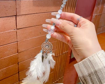 Exquisite Cigarette Holder,Smoke Kit,Silver Smoke Wand,Dreamcatcher Cigarette Clip, Long Nail Protector,Smoking Accessories,Gift for Her