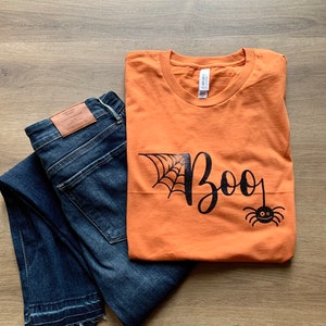 Boo, Halloween, Halloween Shirt, Fall, Spider