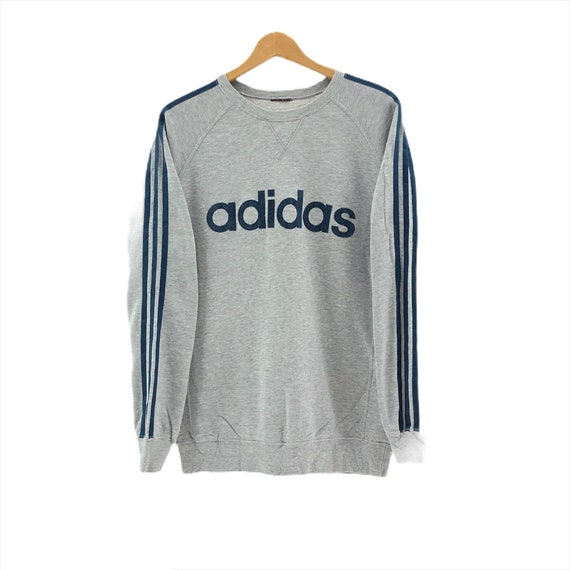 Rare!!Vintage Adidas Sweatshirt Big Logo Embroider