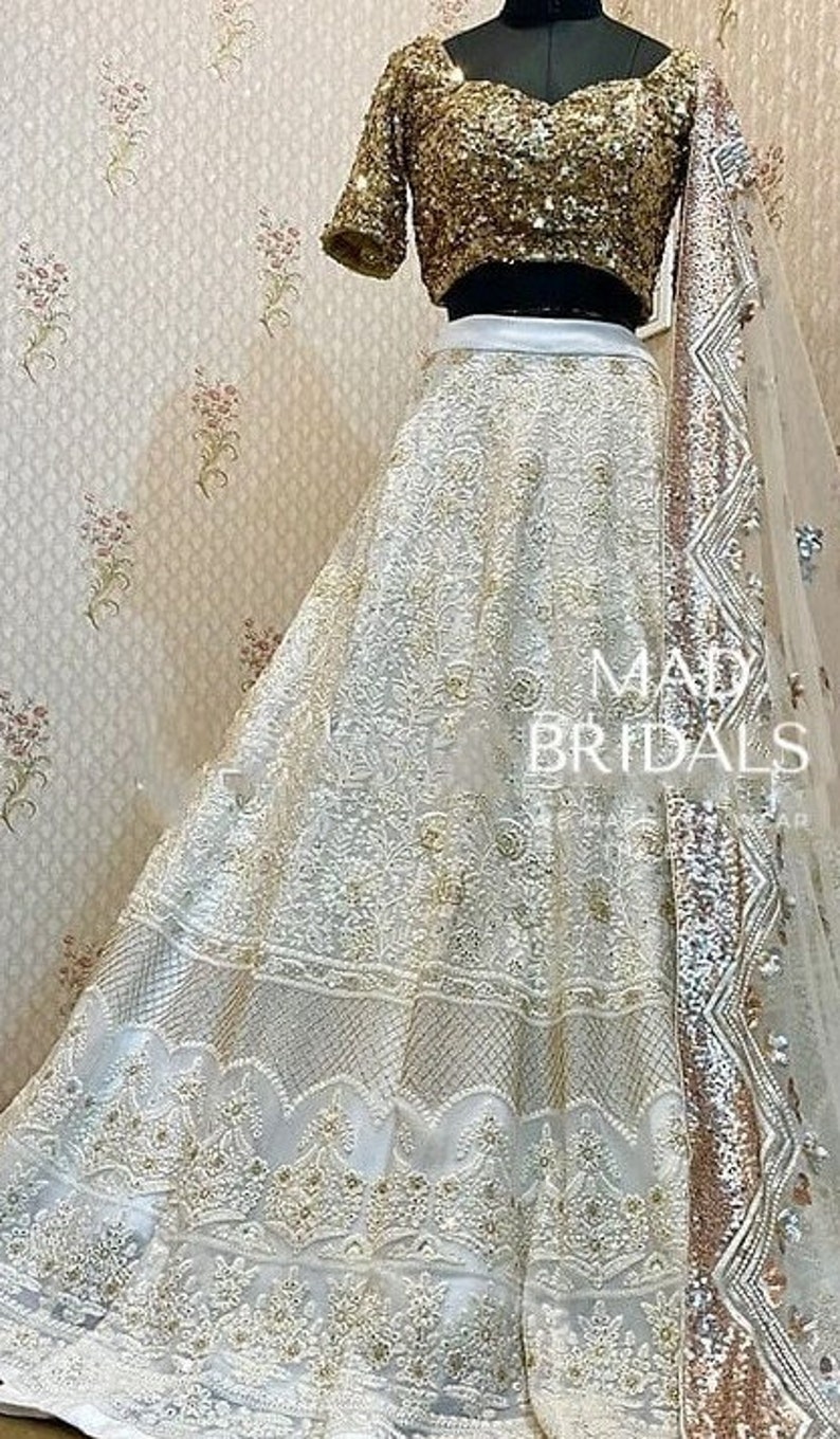 Pastel Chikankari Lehenga Wedding Lehenga Ceremony Lehenga Etsy