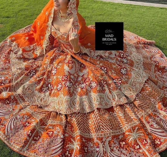 Indian Heavy Work Bridal Salwar kameez Anarkali Gown Readymade Dress Long  Gown | eBay