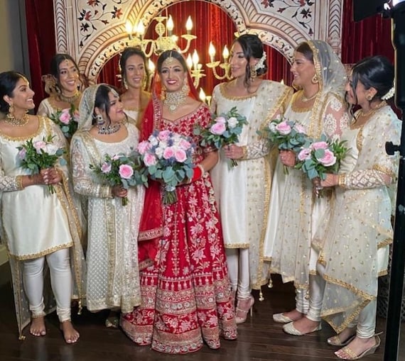 Ivory embroidered wedding lehenga, bridal lengha choli, indian bride, indian wedding dress, off White wedding dress, flared lehenga skirt